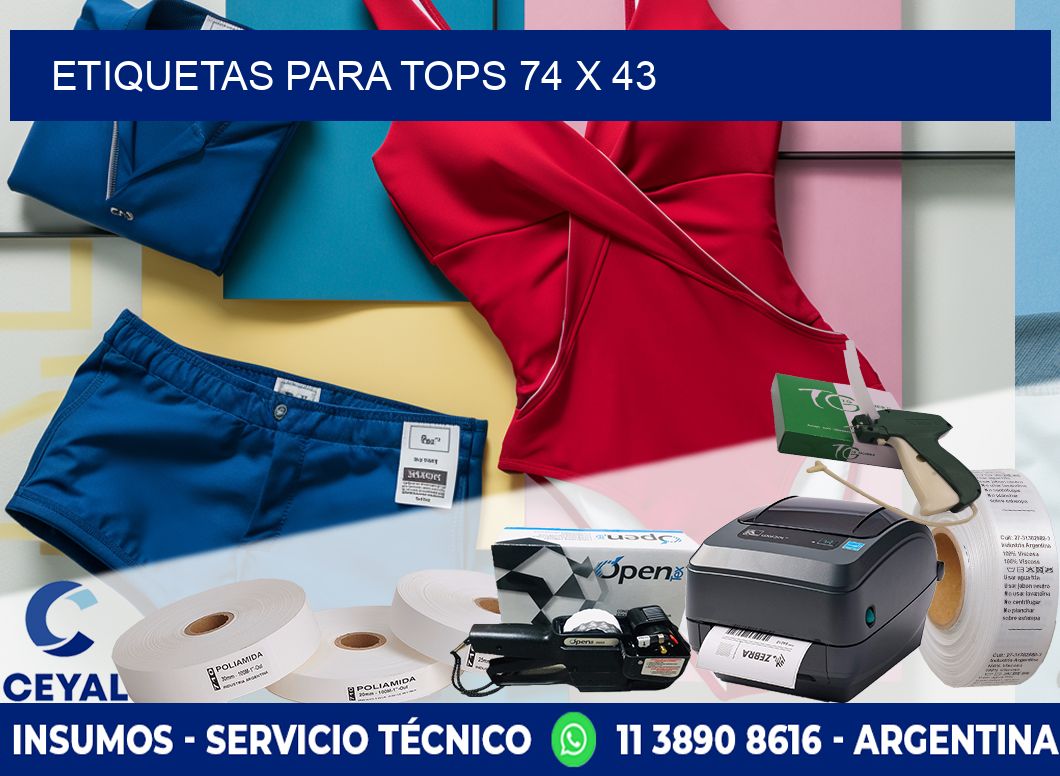 ETIQUETAS PARA TOPS 74 x 43