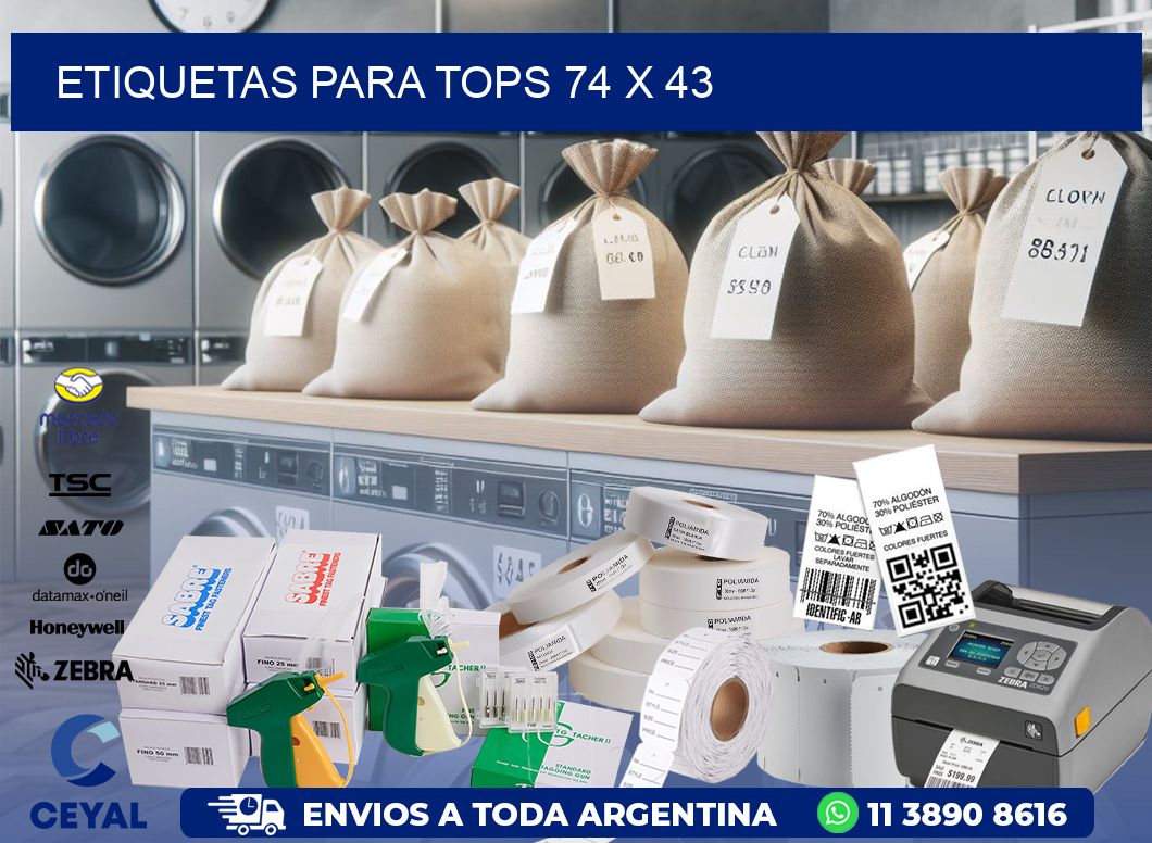 ETIQUETAS PARA TOPS 74 x 43