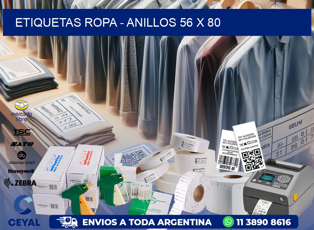 ETIQUETAS ROPA – ANILLOS 56 x 80