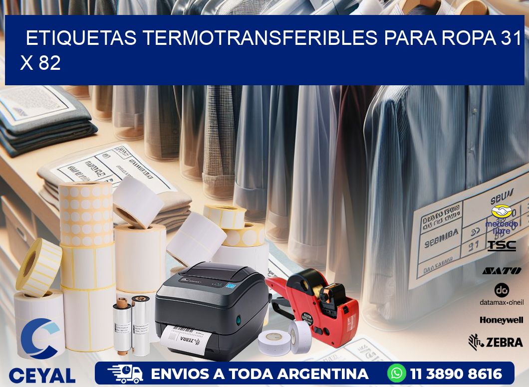 ETIQUETAS TERMOTRANSFERIBLES PARA ROPA 31 x 82