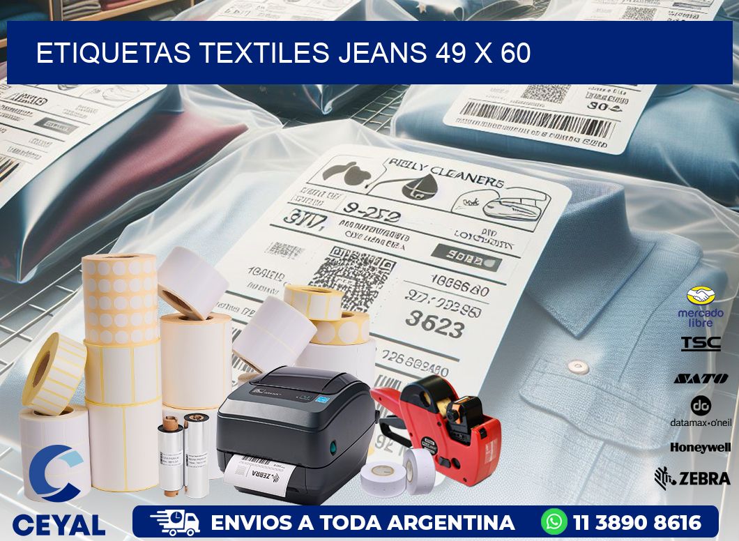 ETIQUETAS TEXTILES JEANS 49 x 60