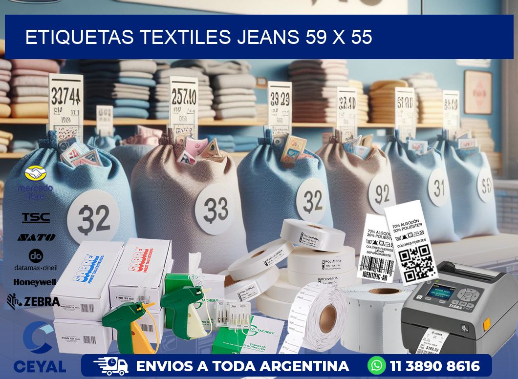 ETIQUETAS TEXTILES JEANS 59 x 55