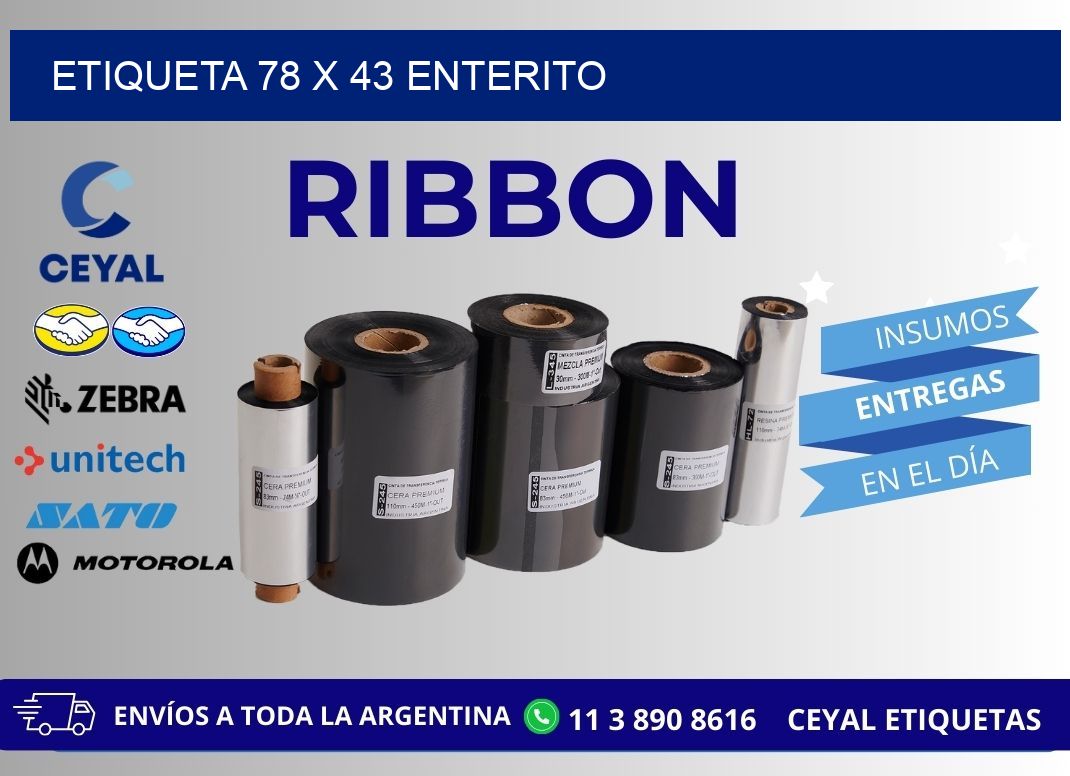 Etiqueta 78 x 43 enterito