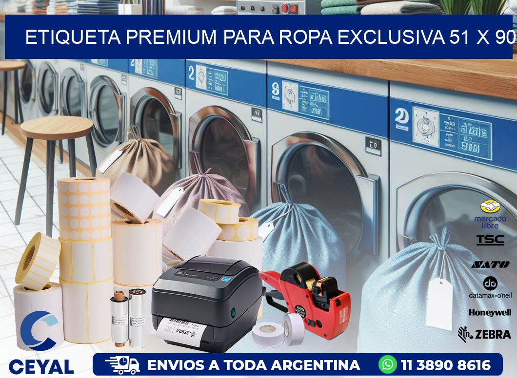 Etiqueta Premium para Ropa Exclusiva 51 x 90