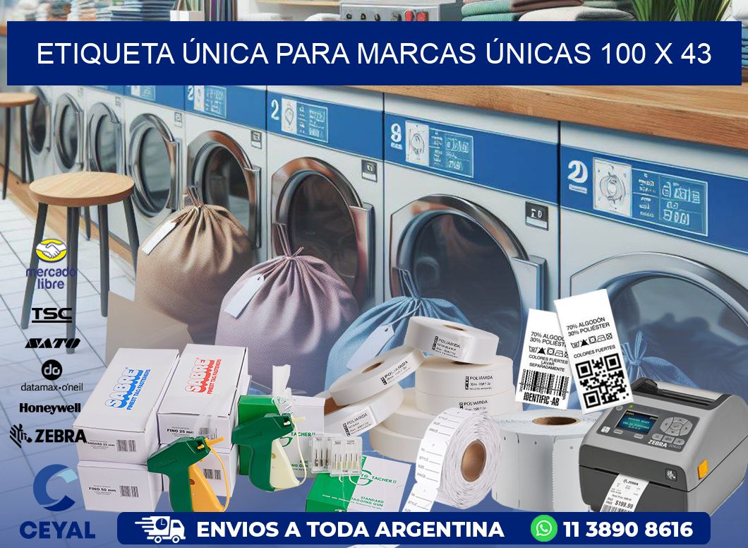 Etiqueta Única para Marcas Únicas 100 x 43