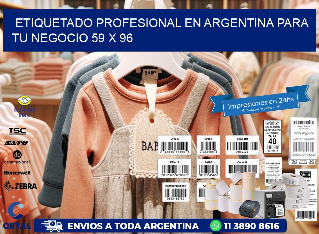 Etiquetado Profesional en Argentina para tu Negocio 59 x 96