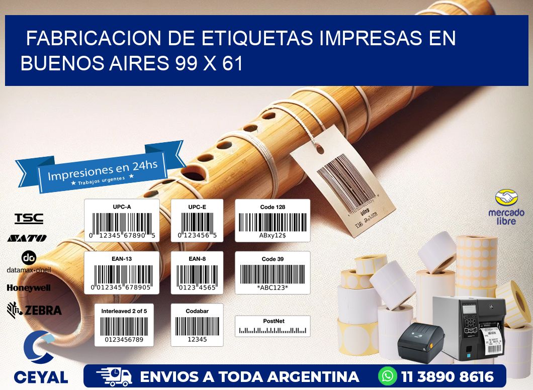 Fabricacion de Etiquetas Impresas en Buenos Aires 99 x 61