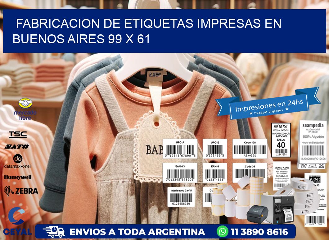 Fabricacion de Etiquetas Impresas en Buenos Aires 99 x 61