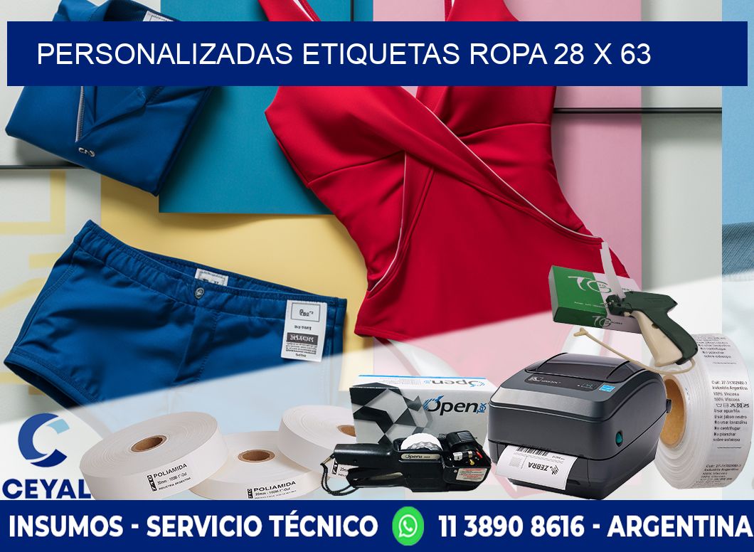 PERSONALIZADAS ETIQUETAS ROPA 28 x 63