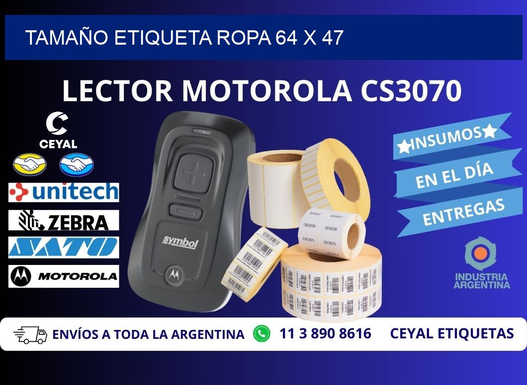 TAMAÑO ETIQUETA ROPA 64 x 47