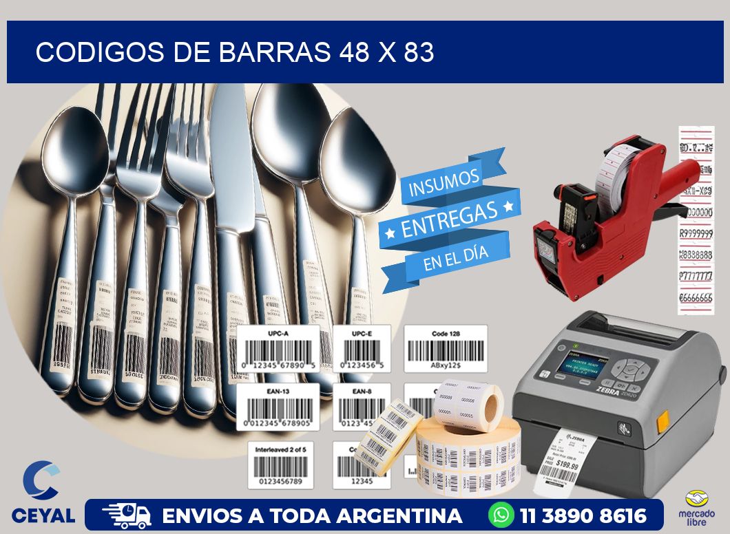 CODIGOS DE BARRAS 48 x 83