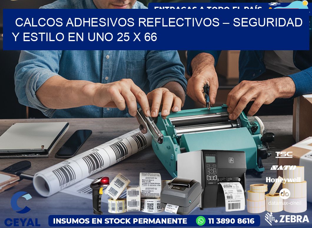 Calcos Adhesivos Reflectivos – Seguridad y Estilo en Uno 25 x 66