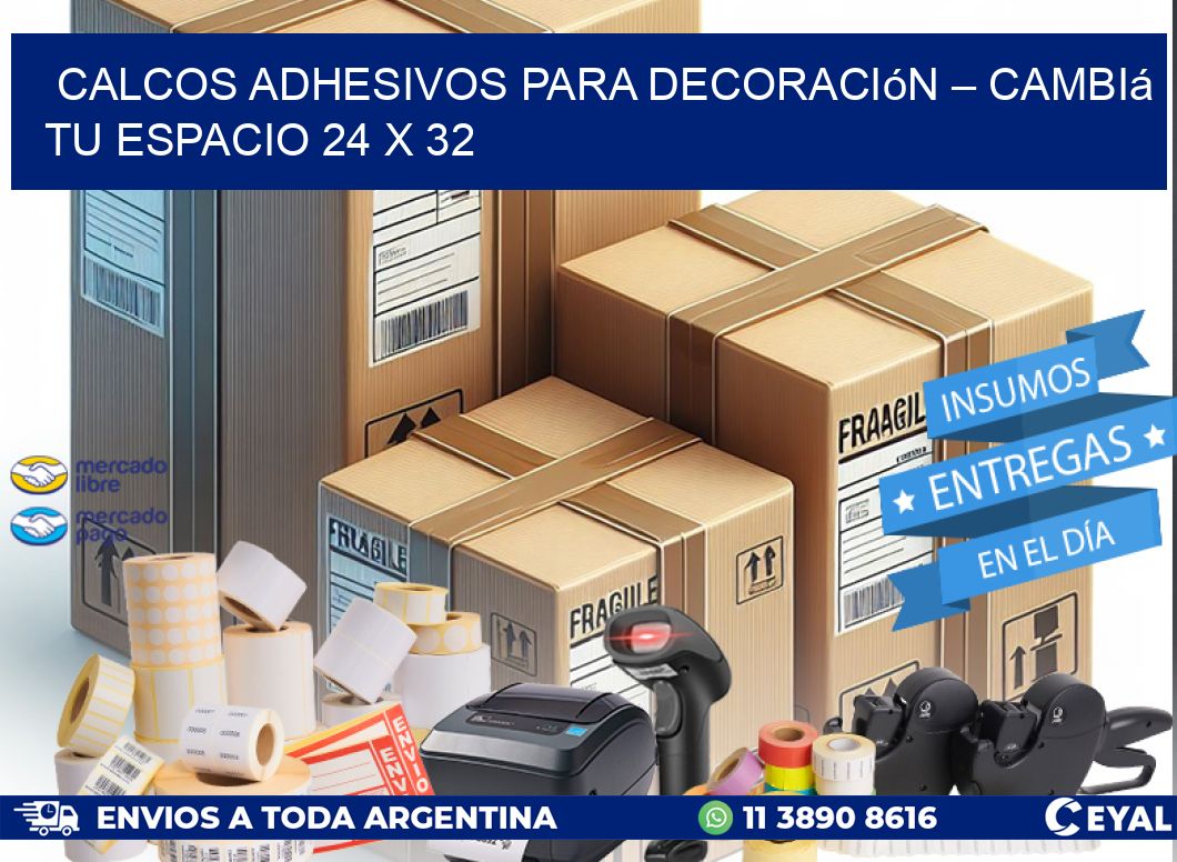 Calcos Adhesivos para Decoración – Cambiá Tu Espacio 24 x 32