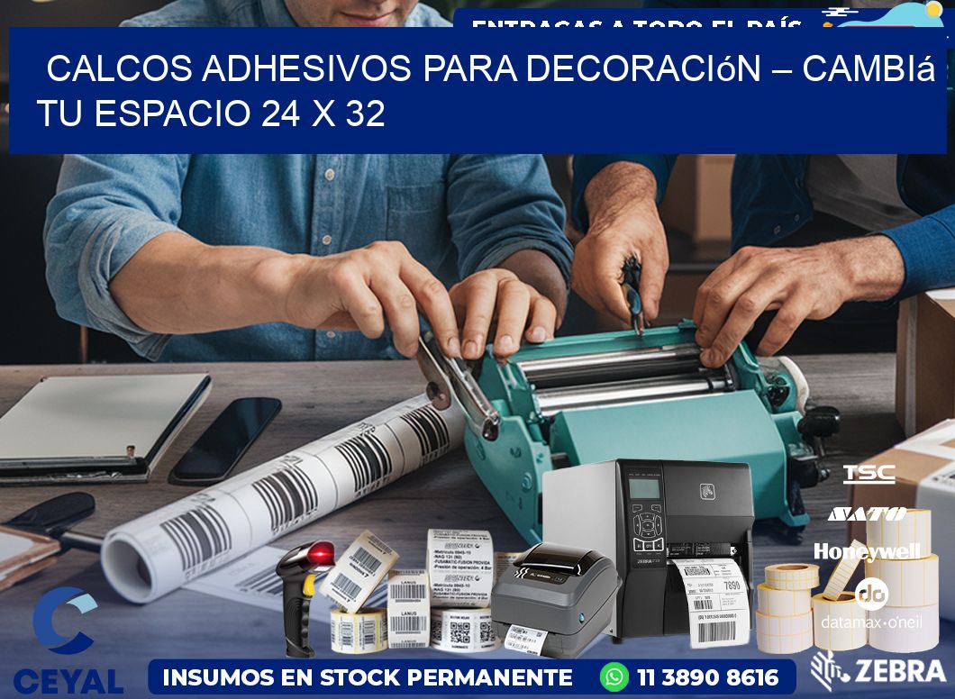 Calcos Adhesivos para Decoración – Cambiá Tu Espacio 24 x 32