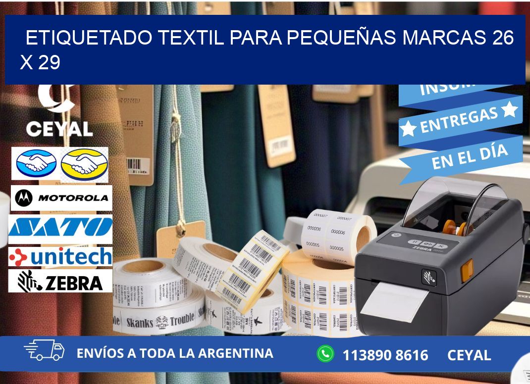 ETIQUETADO TEXTIL PARA PEQUEÑAS MARCAS 26 x 29