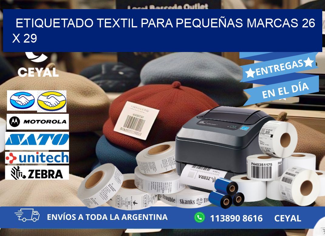 ETIQUETADO TEXTIL PARA PEQUEÑAS MARCAS 26 x 29