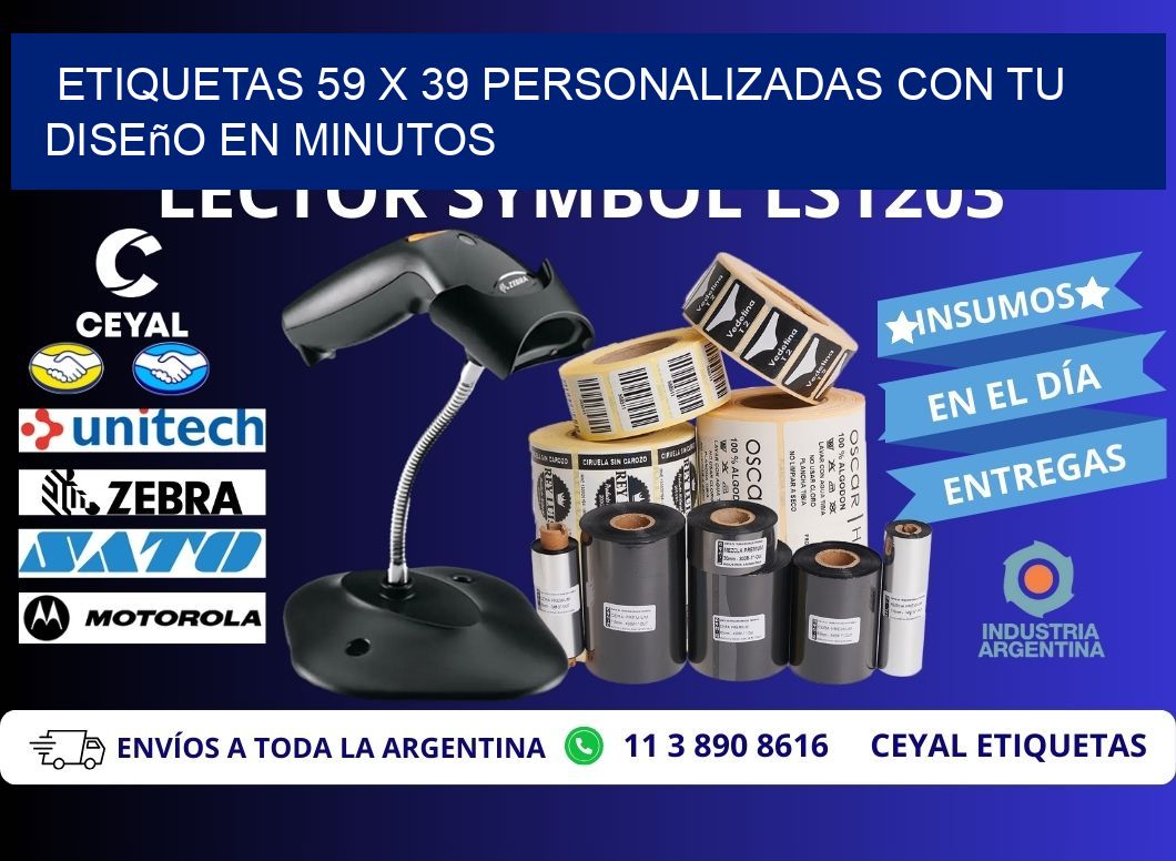 Etiquetas 59 x 39 Personalizadas con Tu Diseño en Minutos