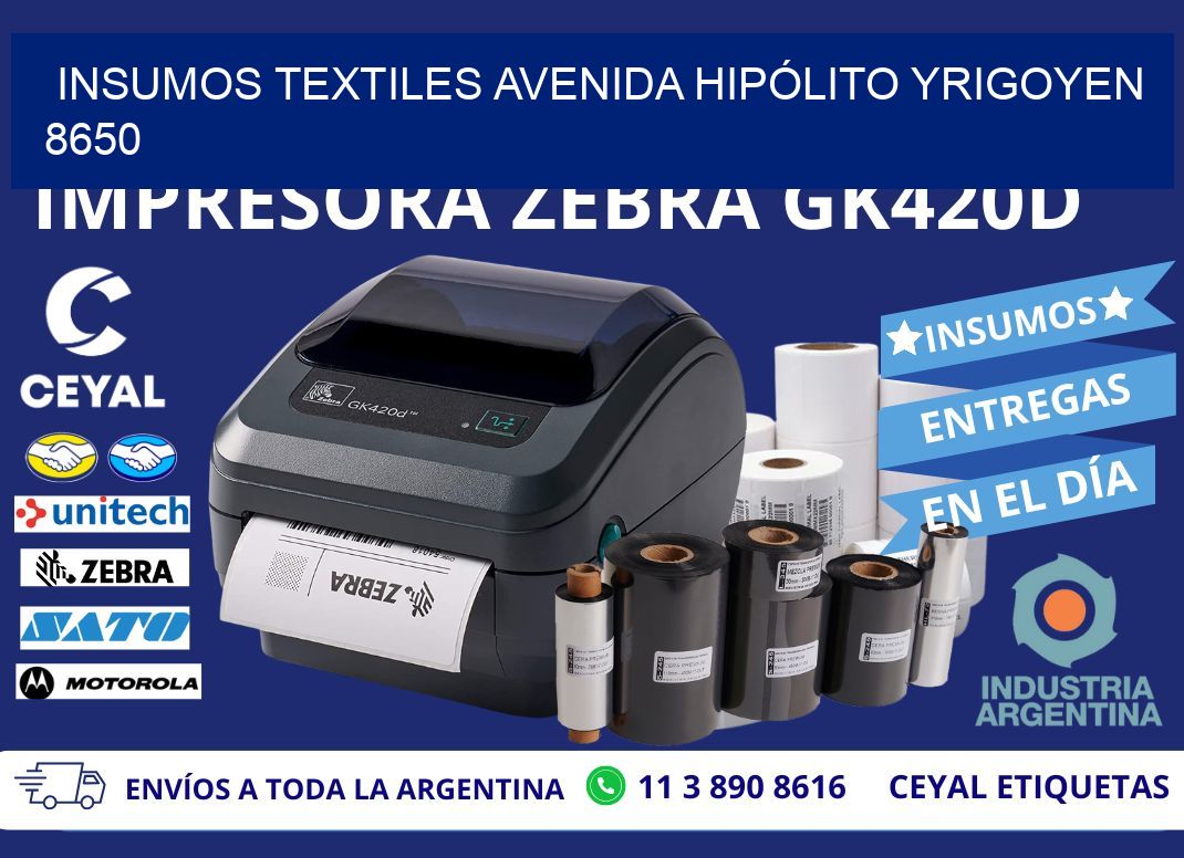 INSUMOS TEXTILES AVENIDA HIPÓLITO YRIGOYEN 8650