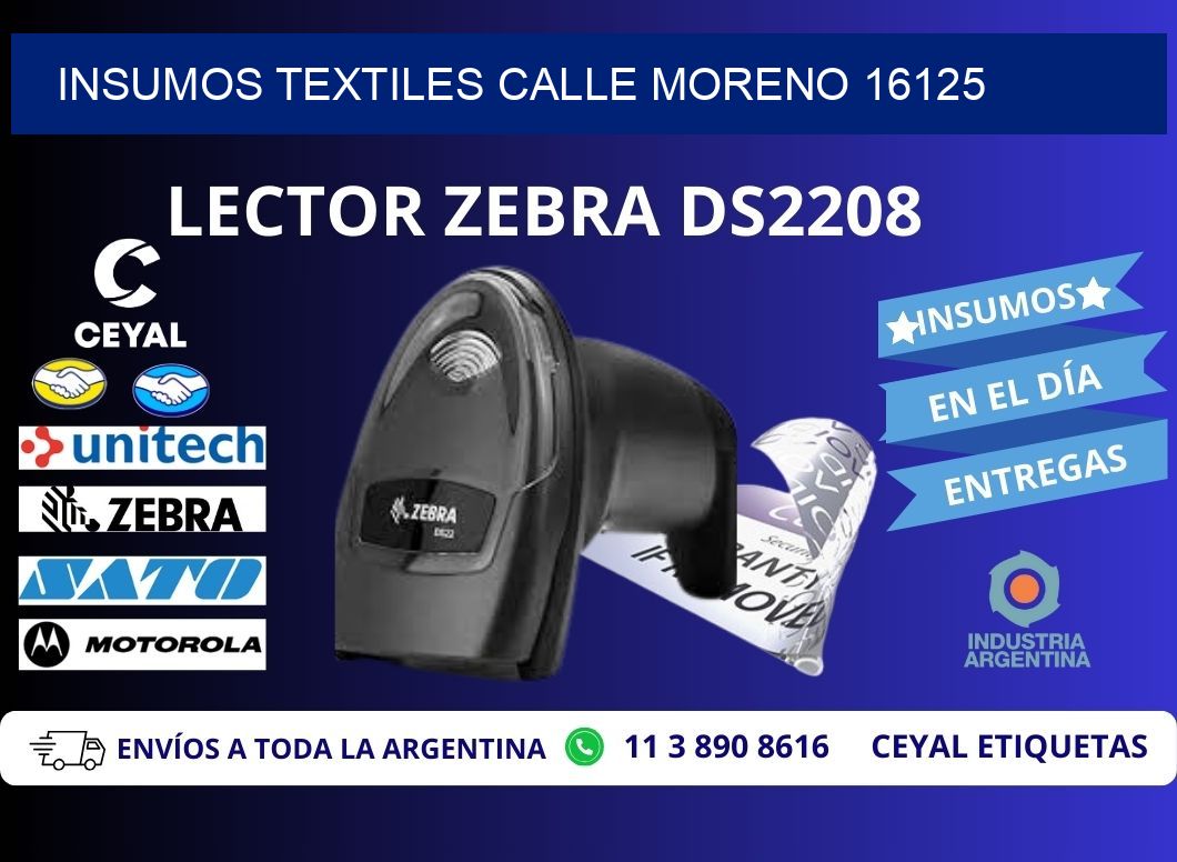 INSUMOS TEXTILES CALLE MORENO 16125