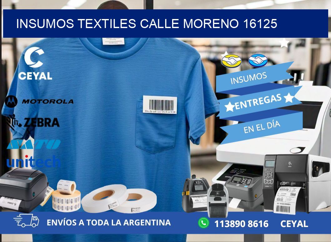 INSUMOS TEXTILES CALLE MORENO 16125