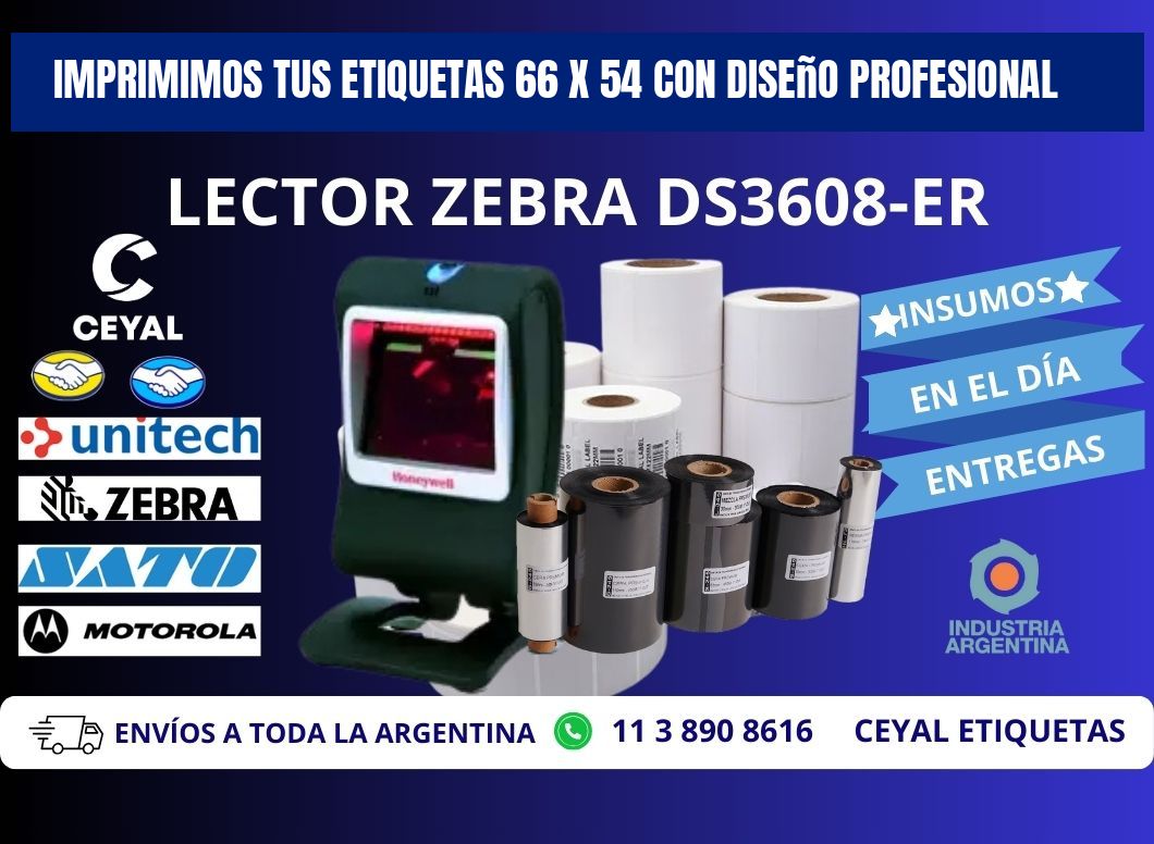 Imprimimos tus Etiquetas 66 x 54 con Diseño Profesional