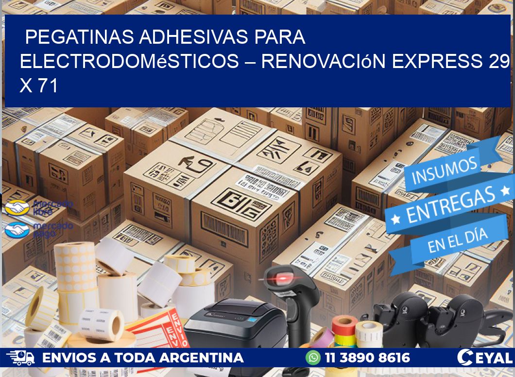 Pegatinas Adhesivas para Electrodomésticos – Renovación Express 29 x 71