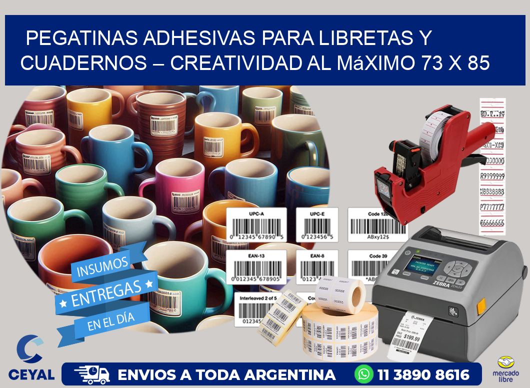 Pegatinas Adhesivas para Libretas y Cuadernos – Creatividad al Máximo 73 x 85