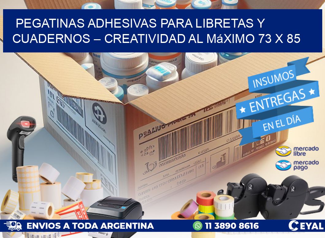 Pegatinas Adhesivas para Libretas y Cuadernos – Creatividad al Máximo 73 x 85