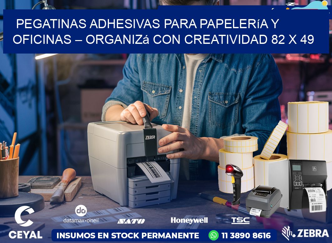 Pegatinas Adhesivas para Papelería y Oficinas – Organizá con Creatividad 82 x 49