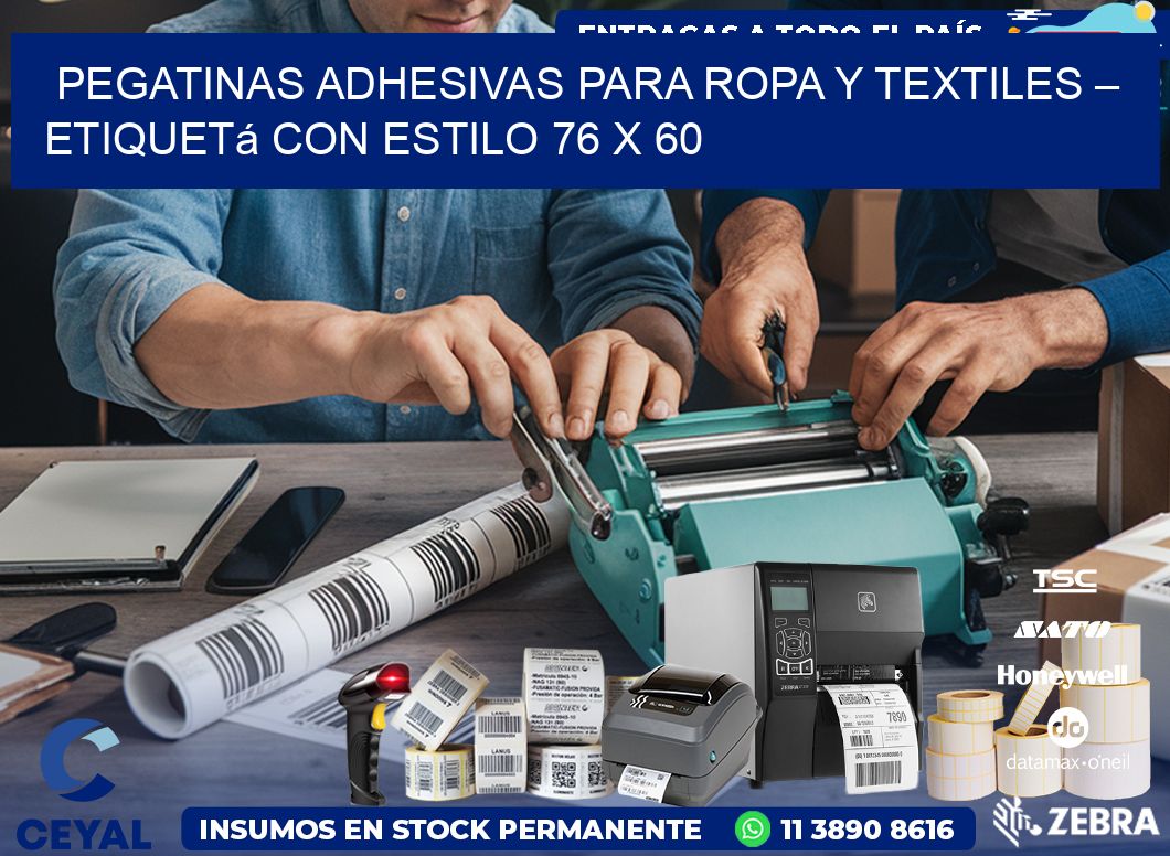 Pegatinas Adhesivas para Ropa y Textiles – Etiquetá con Estilo 76 x 60