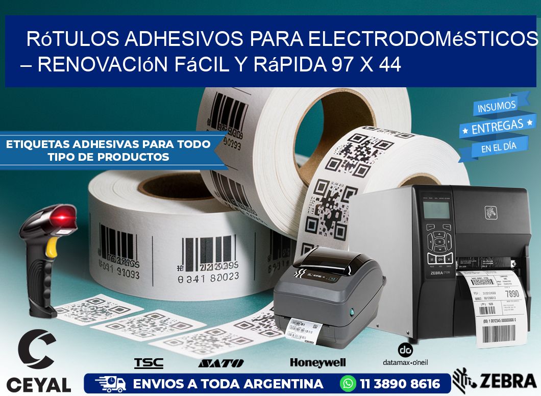 Rótulos Adhesivos para Electrodomésticos – Renovación Fácil y Rápida 97 x 44