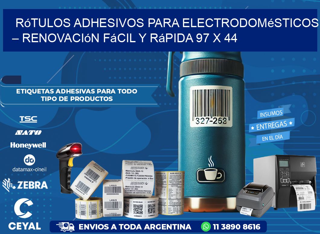 Rótulos Adhesivos para Electrodomésticos – Renovación Fácil y Rápida 97 x 44