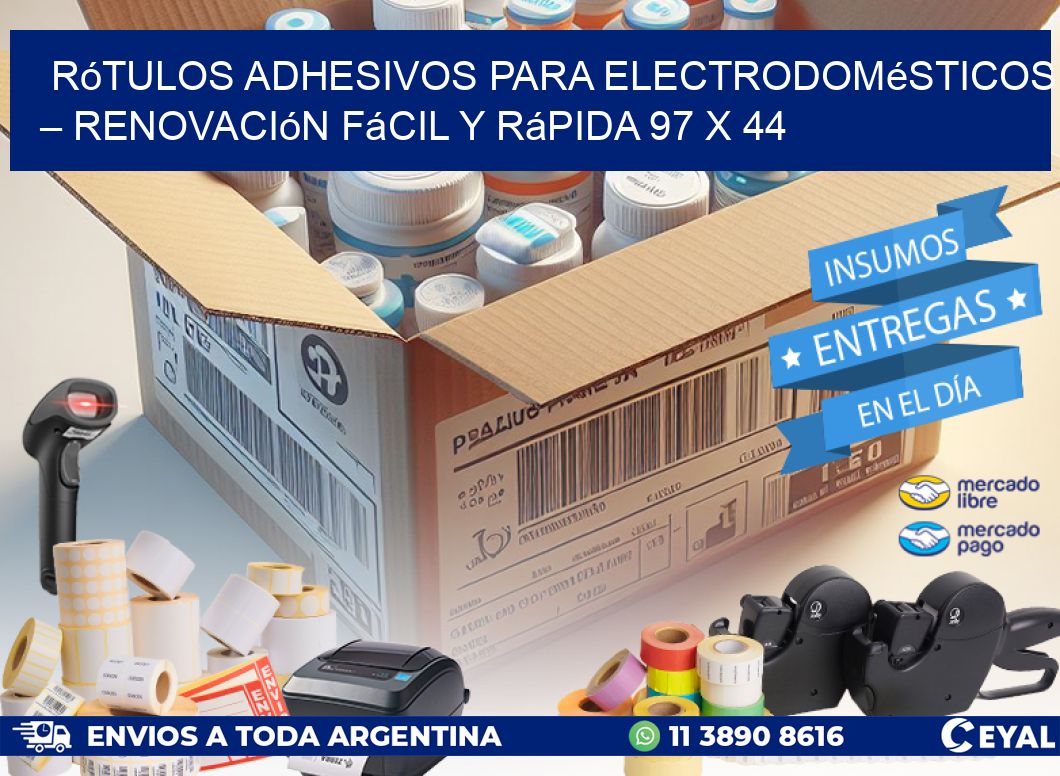 Rótulos Adhesivos para Electrodomésticos – Renovación Fácil y Rápida 97 x 44