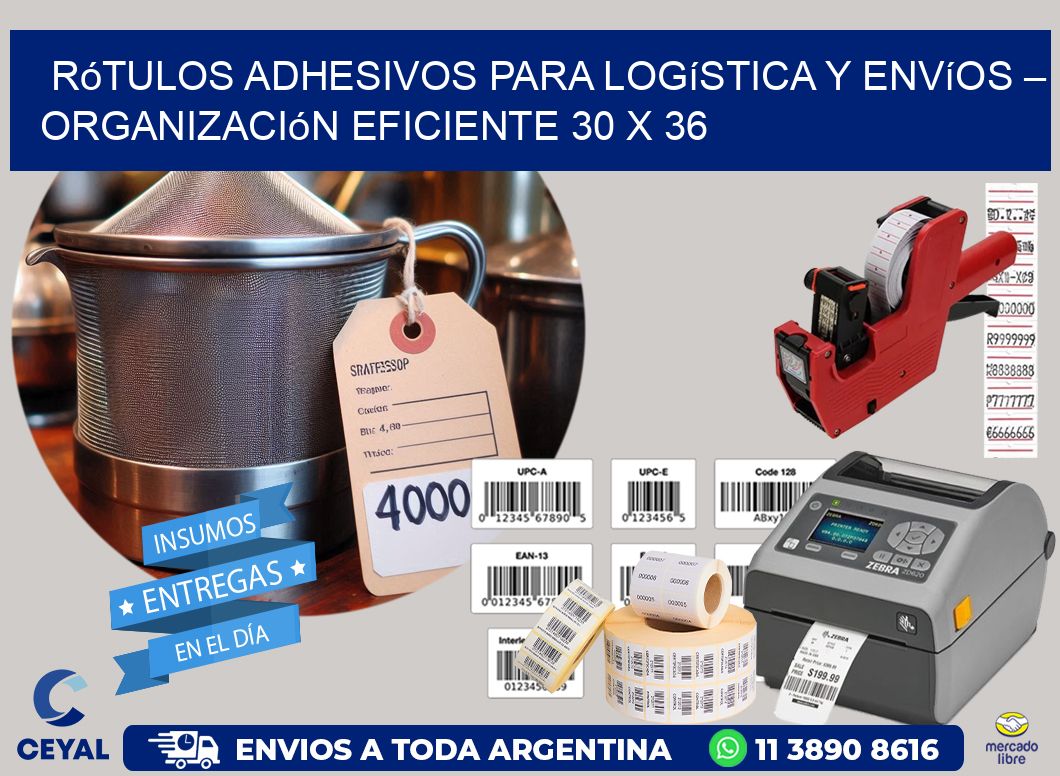 Rótulos Adhesivos para Logística y Envíos – Organización Eficiente 30 x 36