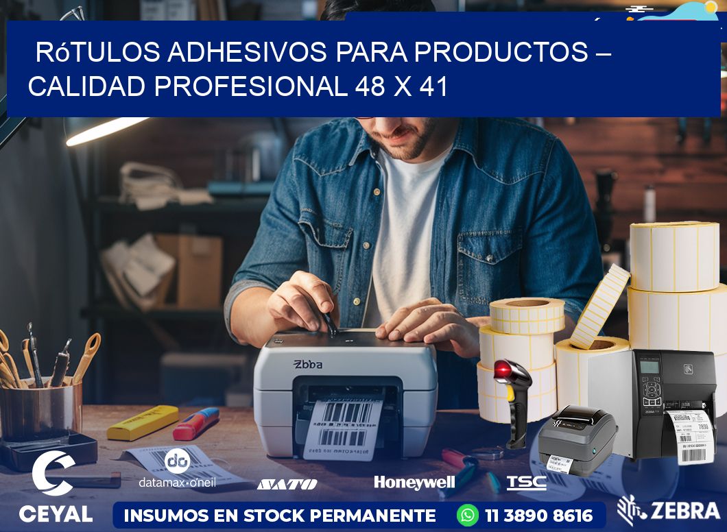 Rótulos Adhesivos para Productos – Calidad Profesional 48 x 41