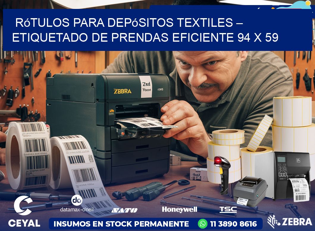 Rótulos para Depósitos Textiles – Etiquetado de Prendas Eficiente 94 x 59