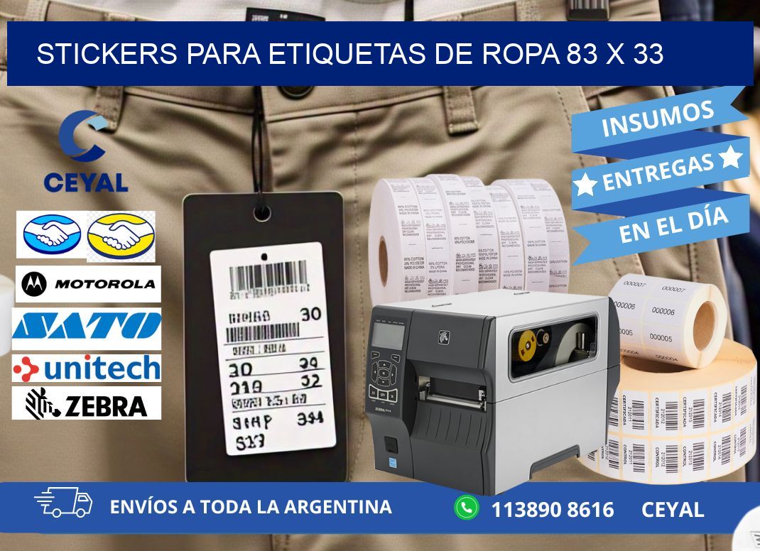 STICKERS PARA ETIQUETAS DE ROPA 83 x 33