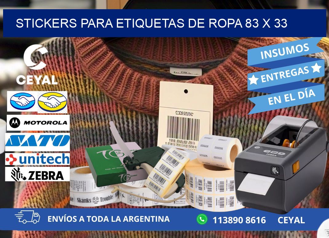 STICKERS PARA ETIQUETAS DE ROPA 83 x 33