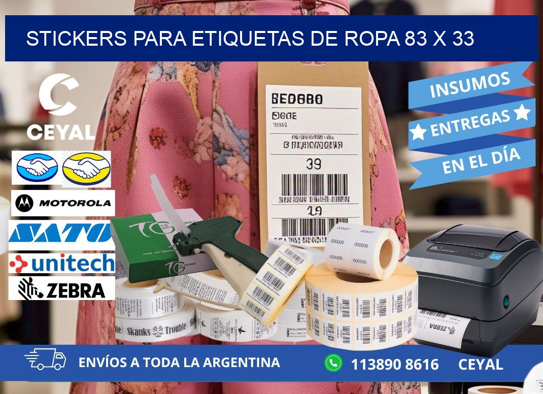 STICKERS PARA ETIQUETAS DE ROPA 83 x 33