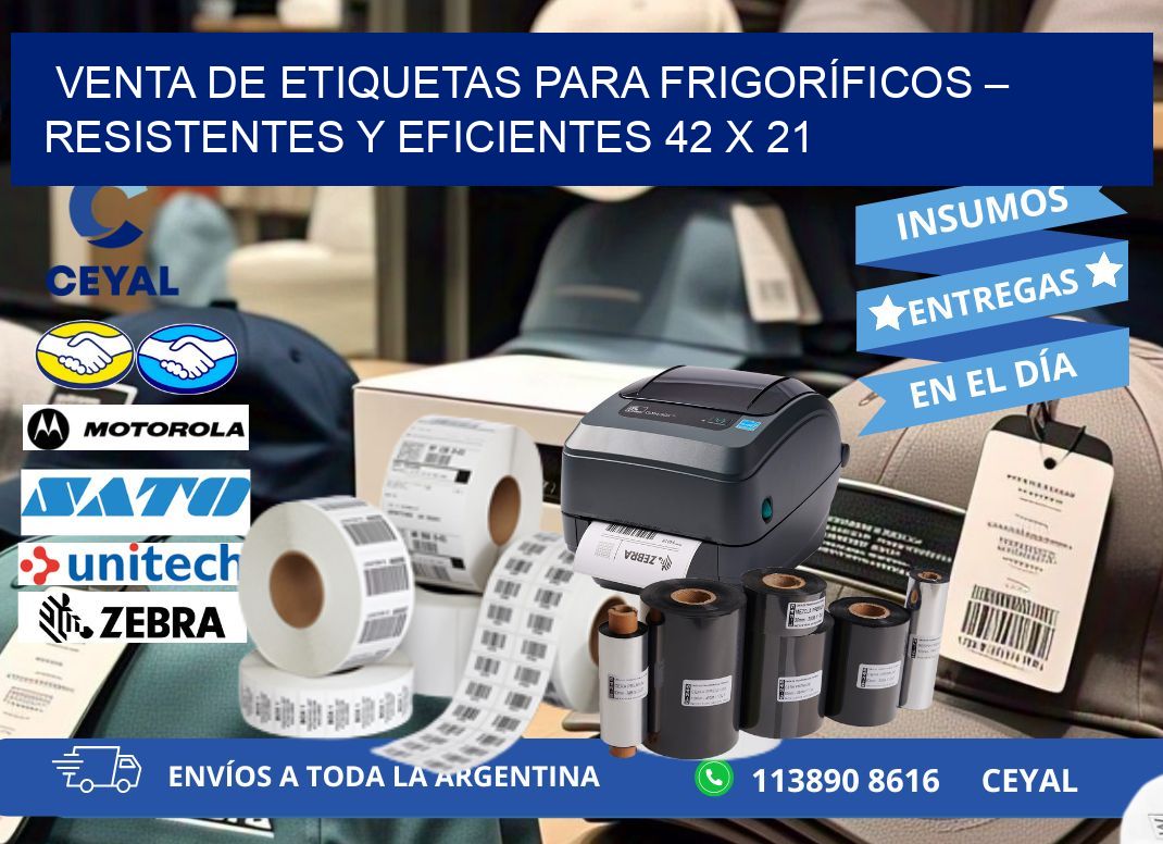 VENTA DE ETIQUETAS PARA FRIGORÍFICOS – RESISTENTES Y EFICIENTES 42 x 21