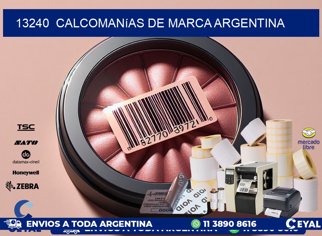 13240  Calcomanías de Marca Argentina