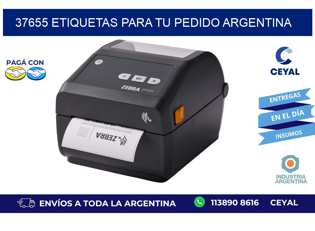 37655 ETIQUETAS PARA TU PEDIDO ARGENTINA