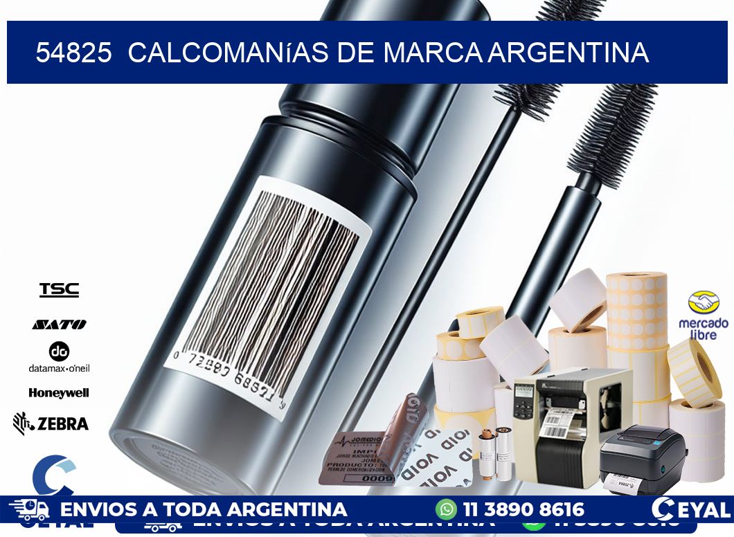 54825  Calcomanías de Marca Argentina