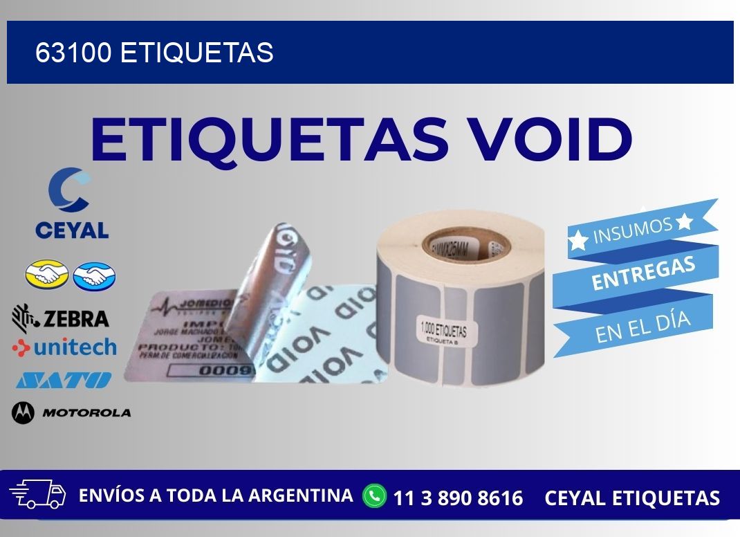 63100 ETIQUETAS