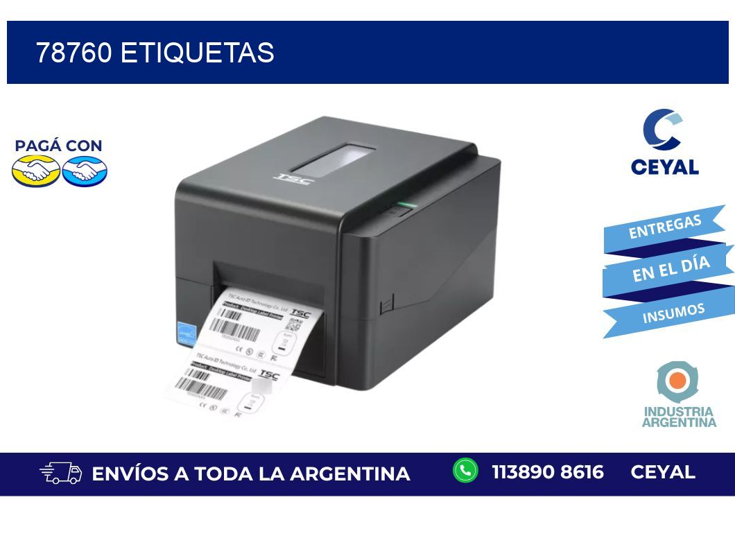 78760 ETIQUETAS