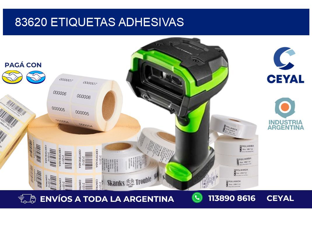83620 ETIQUETAS ADHESIVAS