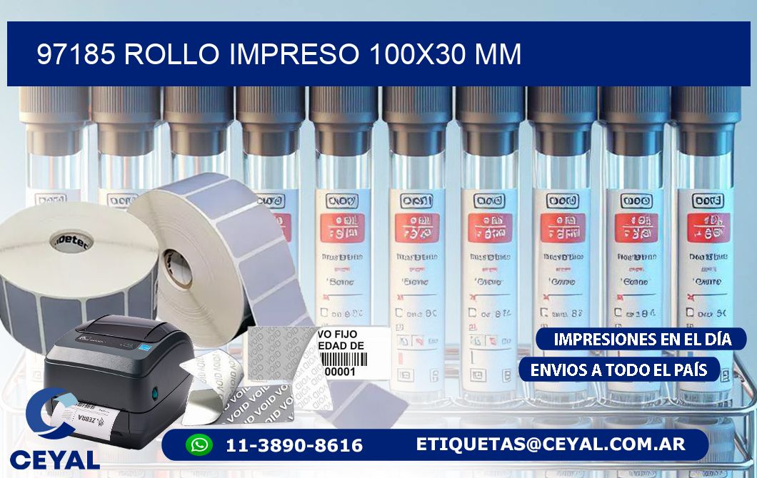 97185 ROLLO IMPRESO 100x30 mm