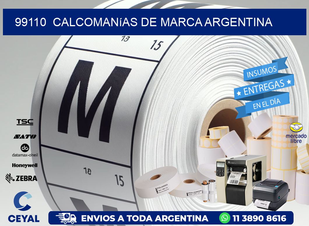 99110  Calcomanías de Marca Argentina