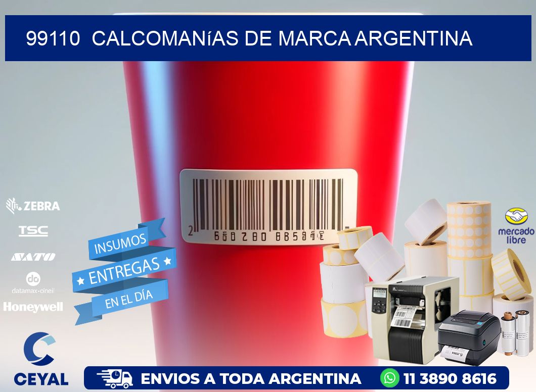 99110  Calcomanías de Marca Argentina