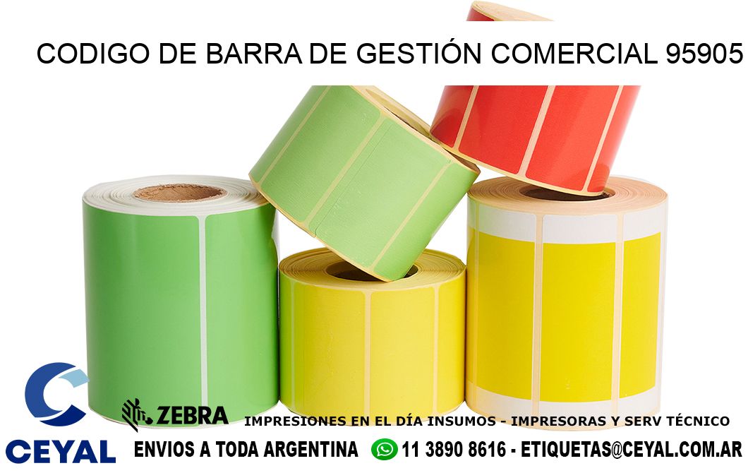 CODIGO DE BARRA DE GESTIÓN COMERCIAL 95905